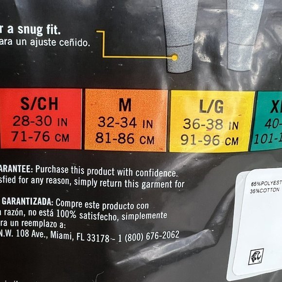 Fruit Of Loom Mens Thermal Waffle Pant Medium Base Bottom Underwear Natural New - Picture 7 of 12